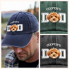 Custom Photo Dog Cat Dad Washed Denim Baseball Cap HA75 892466