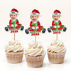 Custom Photo Santa Baby Christmas Cupcake Toppers LM32 893913