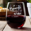 Custom Name Mom's Reasons to Wine Glass - Personalized Gift for Family LM32 899629