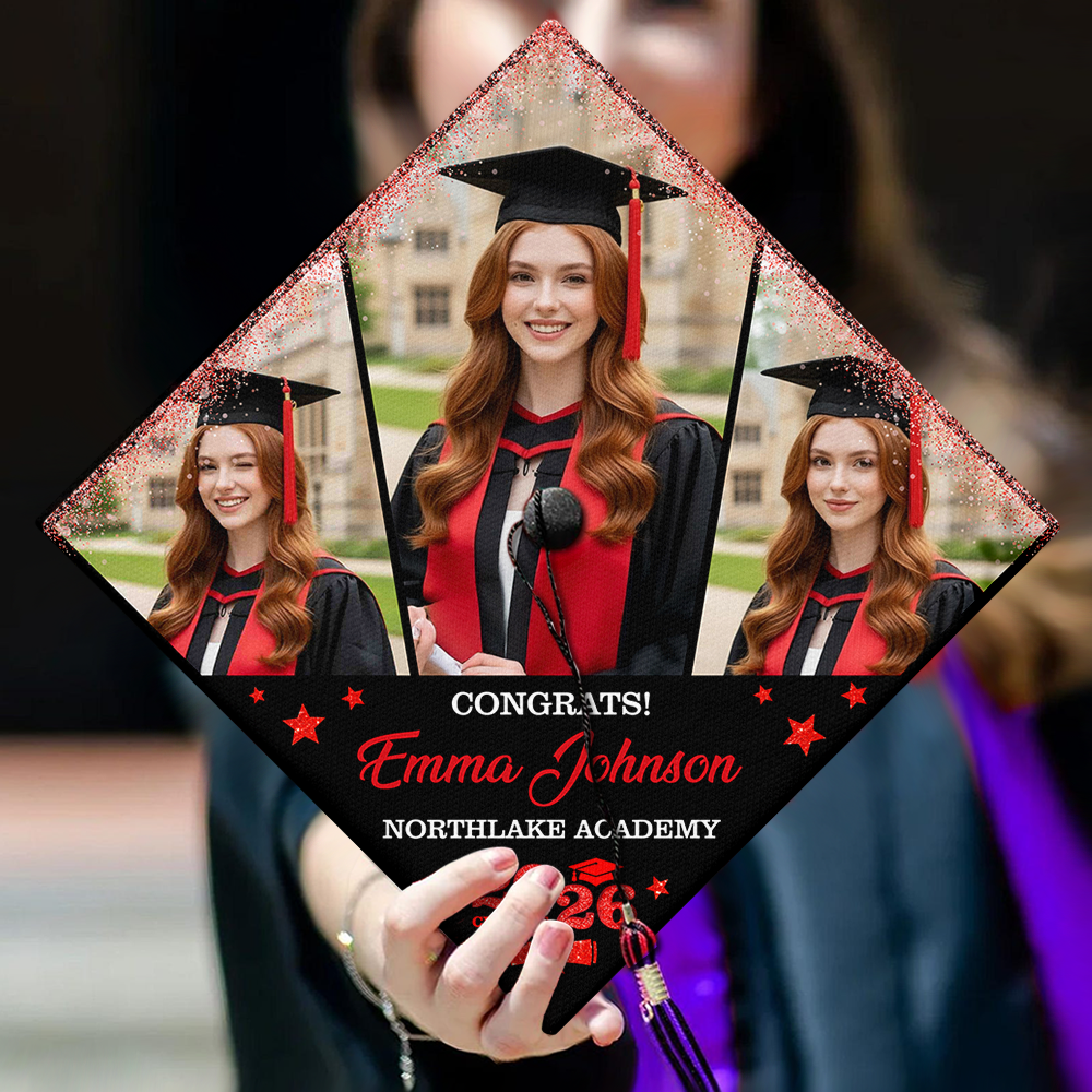 Custom Photo Class of 2026 Graduation Cap Topper Graduation Gift CH07 910890