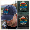 Custom Dog Photo 250 Years of Freedom EST. 1776 Washed Denim Baseball Cap LM32 895329