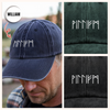 Custom Name In Runes Viking Washed Denim Baseball Cap TH10 170457