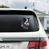 Personalized USA 250 Years Anniversary Patriotic Dog Portrait Car Window Decal LM32 897955