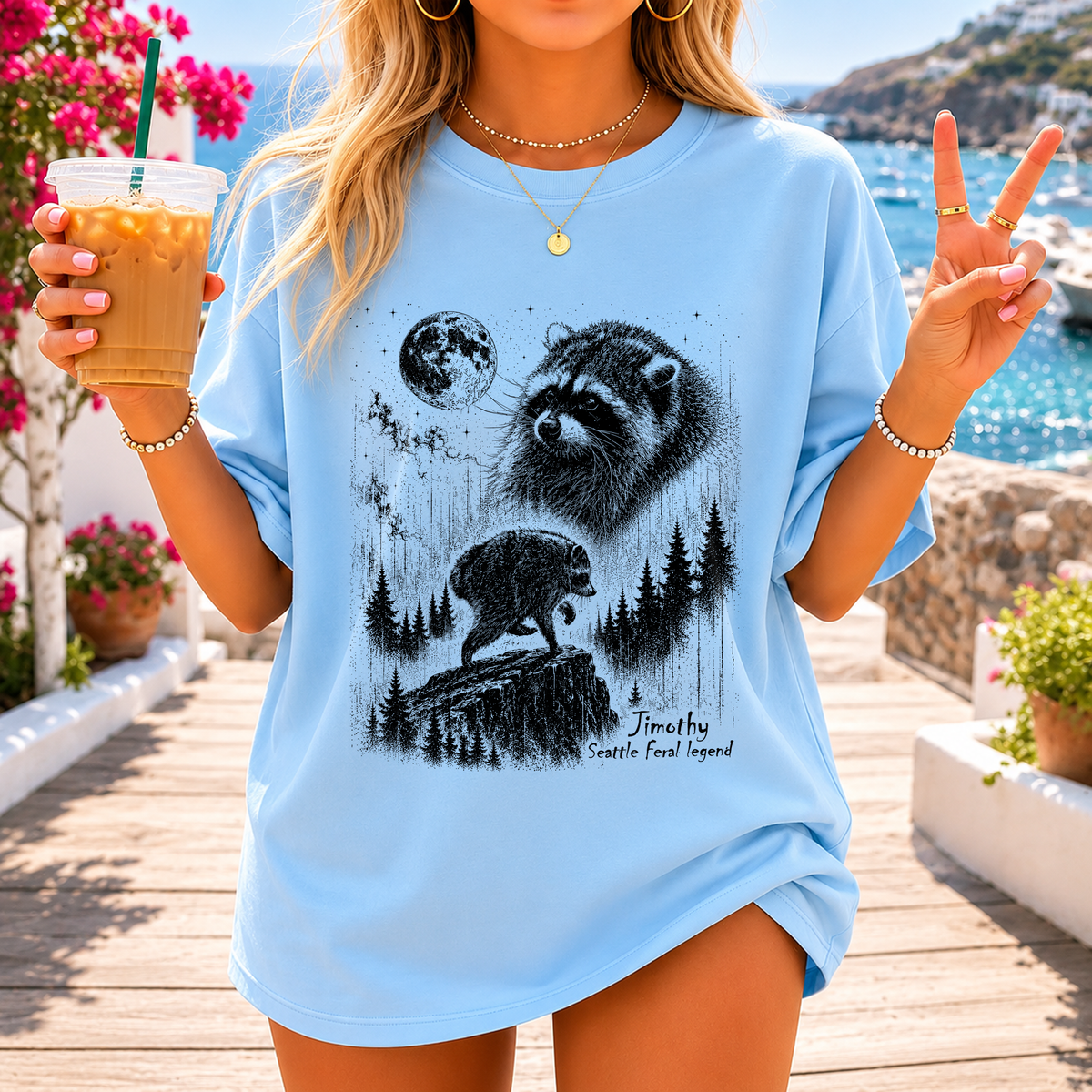 Vintage Jimothy Raccoon Comfort Shirt, Seattle Feral Legend Racoon Comfort Shirt CH07 180244