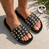 Custom Dog Cat Face Photo With Icon Slide Sandals - Gift For Dog Cat Lovers HO82 902580