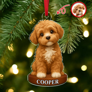Custom Photo Dog 3D Effect Figure Art Acrylic Ornament Gifts For Dog Cat Lovers HA75 897434