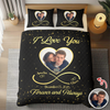 Custom Couple Photo Bedding Set Gift For Valentine CH07 899762