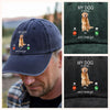 Custom Photo My Dog Is Calling Washed Denim Baseball Cap For Dog Lovers LM32 895113
