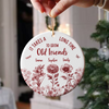 It Takes A Long Time To Grow An Old Friend Toile De Jouy Vintage French Style Personalized Ceramic Ornament HA75 897094