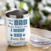 Custom Photo From Furry Baby, Forget Father's Day We Woof You Every Day Dog Wine Tumbler HO82 893778