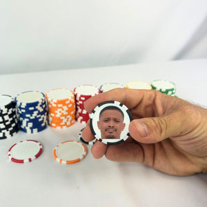 Custom Funny Photo Printed Poker Chip Golf Ball Marker Gift For Golf Lovers, Golfer LM32 897629