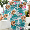 Custom Photo Tropical Leaves And Pet - Dog & Cat Personalized Kimono TH10 169513