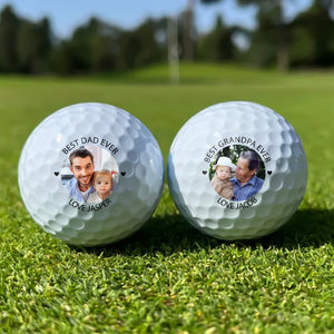 Custom Photo Best Dad Ever Golf Ball Gift For Family LM32 897591