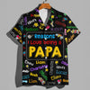 Personalized Papa Kids Name Word Art Hawaii Shirt - Gift For Dad, Father's Day HO82 902482