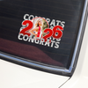 Custom Photo Congrats Class Of 2026 Graduation Car Window Decal Sticker HA75 920072