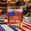 USA 250 Strong Flag American States Patriotic Whiskey Glass LM32 895337
