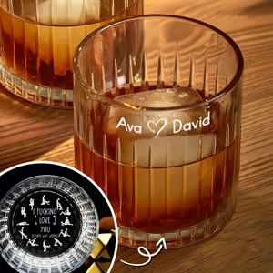 Personalized I F*cking Love You Vertical Line Whiskey Glass Naughty Valentine Gift CH07 899760