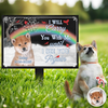 One By My Side Forever In My Heart Custom Dog Cat Memorial Photo Garden Stake CH07 896346