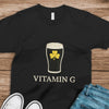Vitamin G Embroidered Effect Funny Irish Beer Patrick's Day Shirt LM32 899199