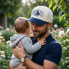 Custom Portrait Embroidered Dad Trucker Hat, Father's Day Gift For Dad LM32 669249