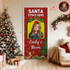 Custom Cute Photo Santa Stops Here, Princess's Room Door Cover LM32 895671