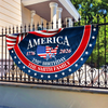 Custom Family Name America 250 Birthday 1776-2026 Non-Pleated Fan Flag TH10 898745