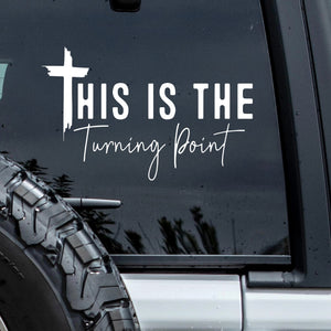 The Turning Point Founder Charlie Kirk Car Window Decal Sticker LM32 67789