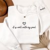 Personalized It Is Well With My Soul Sleeve Print Sweatshirt LM32 899473