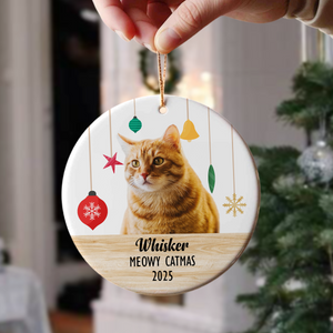 Custom Puppies Photo First Christmas Ceramic Ornament CH07 896812