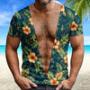 Custom Funny Hairy Body Hawaiian Full Print 3D Shirt TH10 170423
