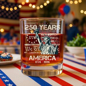 Celebrate Our America 250th Anniversary We The People Whiskey Glass CH07 896718