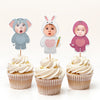 Custom Photo Funny Kid Animal Cosplay Decoration Cupcake Toppers HA75 892112