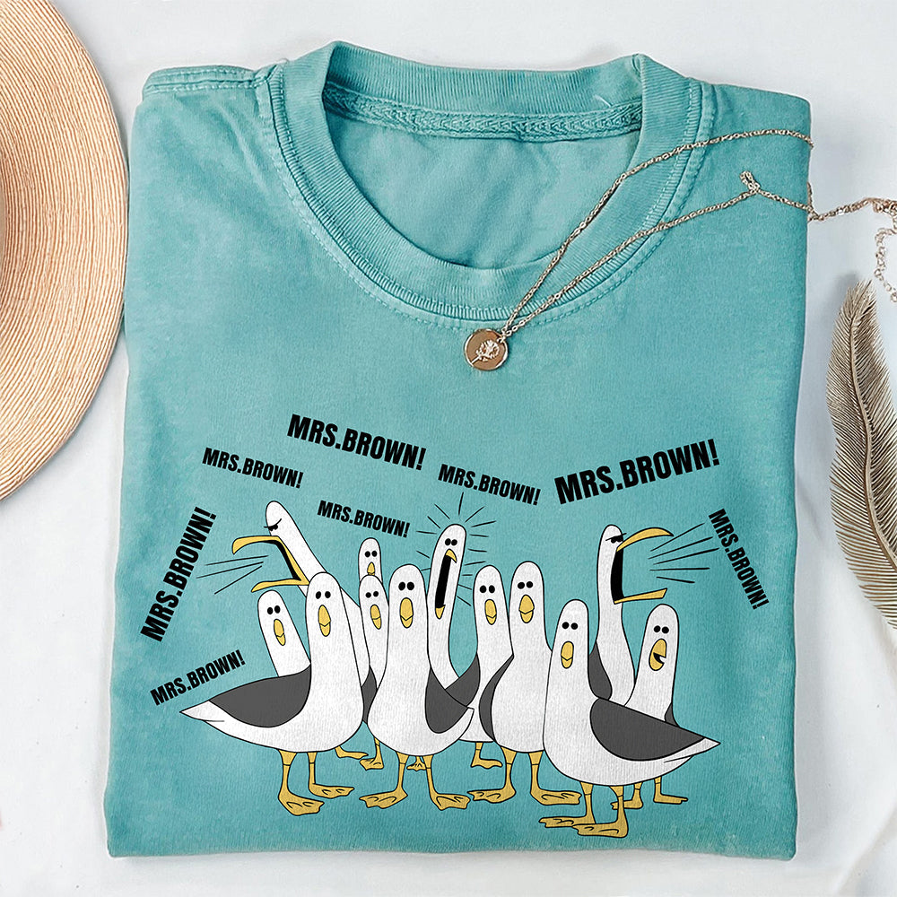 Custom Name Funny Seagulls Teacher Comfort Shirt CH07 911326
