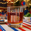 250 Years America Flag 250th Birthday 1776-2026 Whiskey Glass HO82 894784