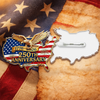 Eagle 1776-2026 United States Flag 250th Anniversary Acrylic Pin CH07 911104