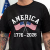 America 1776 - 2026 US Flag Dark Shirt HA75 892856