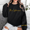 Personalized Wedding Gift, Wifey Mrs Sleeve Embroidered Sweatshirt LM32 899657