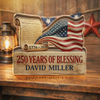 Custom Name US 250 Years Of Freedom 1776-2026 Acrylic Block Plaque HO82 902276