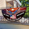 Custom Family Name God Family And Country America Non-Pleated Fan Flag TH10 896437