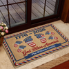 Personalized God Bless America Doormat Patriotic American Flag Family TH10 169285