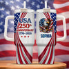 Custom Name USA 250th Anniversary 1776-2026 Eagle Tumbler 40oz HA75 921010