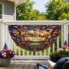 Custom Family Name We The People American Flag Eagle Decoration Non-Pleated Fan Flag LM32 669341