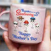 Personalized Thank For Not Swallowing Us Mom Marble Mug LM32 893287