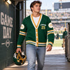 Custom Football Photo Varsity V-neck Cardigan Football Player Gift HO82 903630