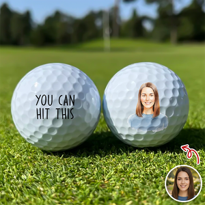 Custom Photo Golf Ball Valentines Gift For Husband, Boyfriend, Golfer HA75 898706