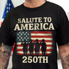 Salute To America 250th Veteran Dark Shirt Happy America 250 Gifts CH07 896690