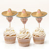 Custom Photo Mexican Fiesta Sombrero Maracas Birthday Decoration Party Cupcake Toppers HA75 892110