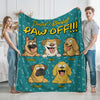 Personalized Time To Paw Off Funny Dog Blanket For Dog Lovers LM32 893363