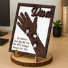Daddy We Will Always Reach For You 2-Layered Wooden Plaque With Stand LM32 893605