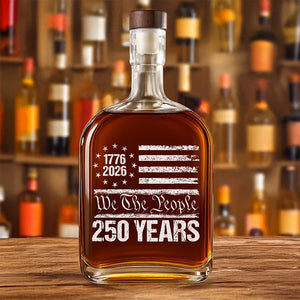 250 Years USA 250th Birthday 1776-2026 Eagle Flag Whiskey Bottle HO82 894574